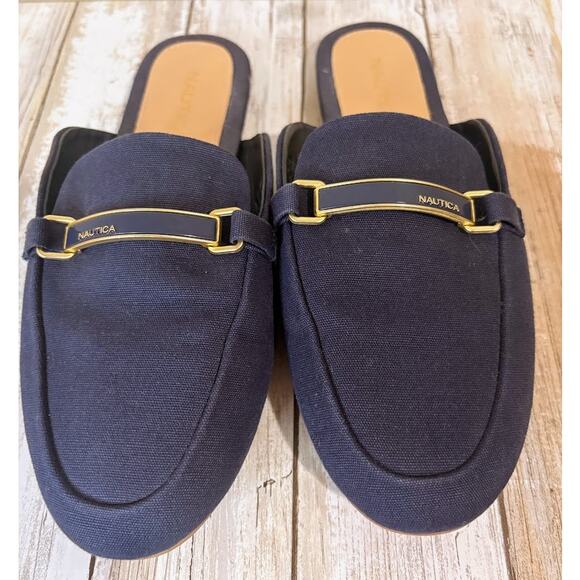 Nautica Women's Navy Labella 5 Slip on Mule Size 7.5 - Picture 1 of 9